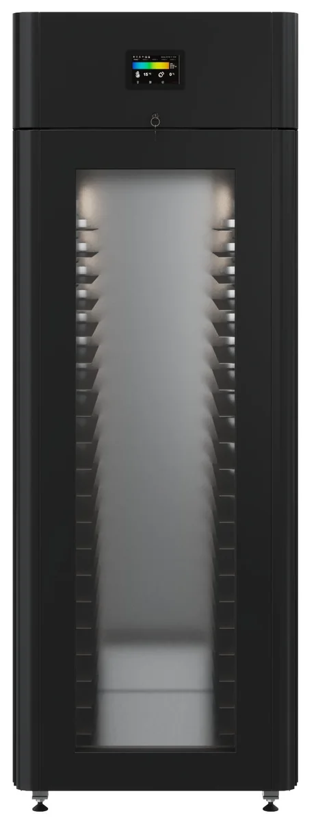 Холодильный шкаф Polair CS107 Bakery Br (black, Тип 1) (R290) со стеклом